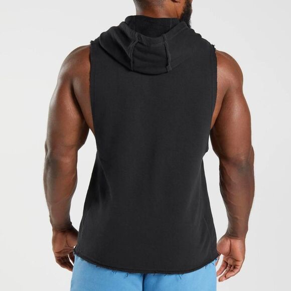 Gymshark Legacy Drop Arm Hoodie – Black Slim Fit, Size M - Picture 8 of 8